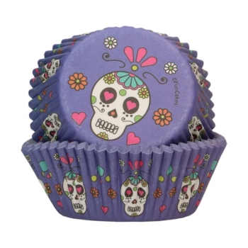 Cupcake Baking Cases - Day of the Dead